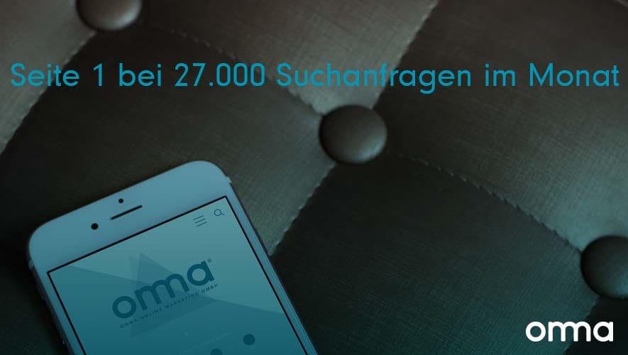 Seite 1 bei 27.000 Suchanfragen im Monat