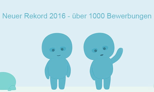 1000 Bewerbungen – ein neuer Rekord