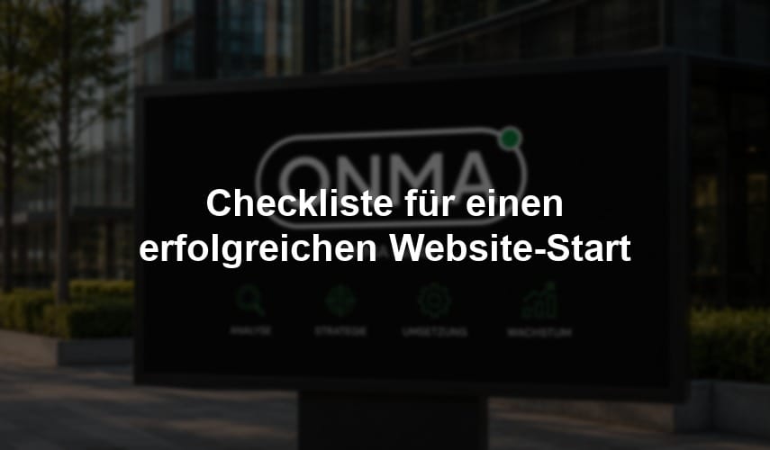Checkliste für einen erfolgreichen Website-Start
