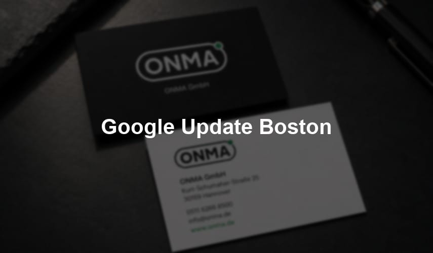 Google Update Boston
