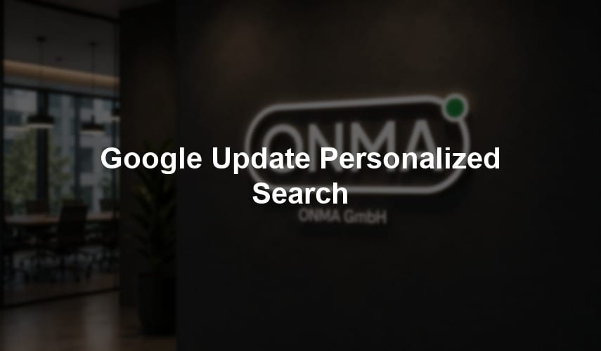 Google Update Personalized Search