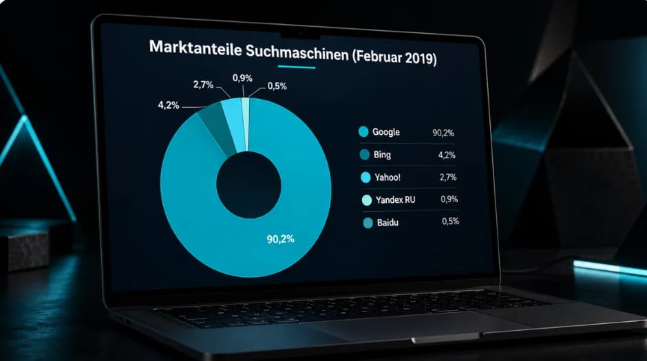 Marktanteile Suchmaschinen Februar 2019