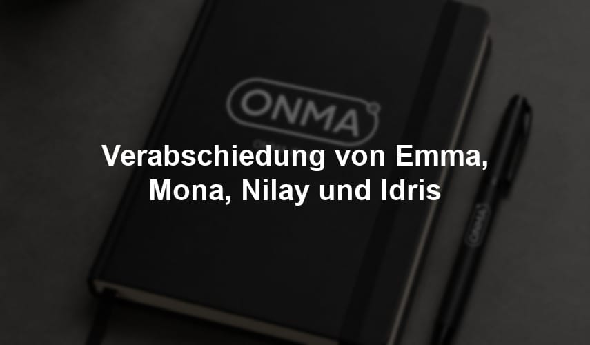 Verabschiedung von Emma, Mona, Nilay und Idris