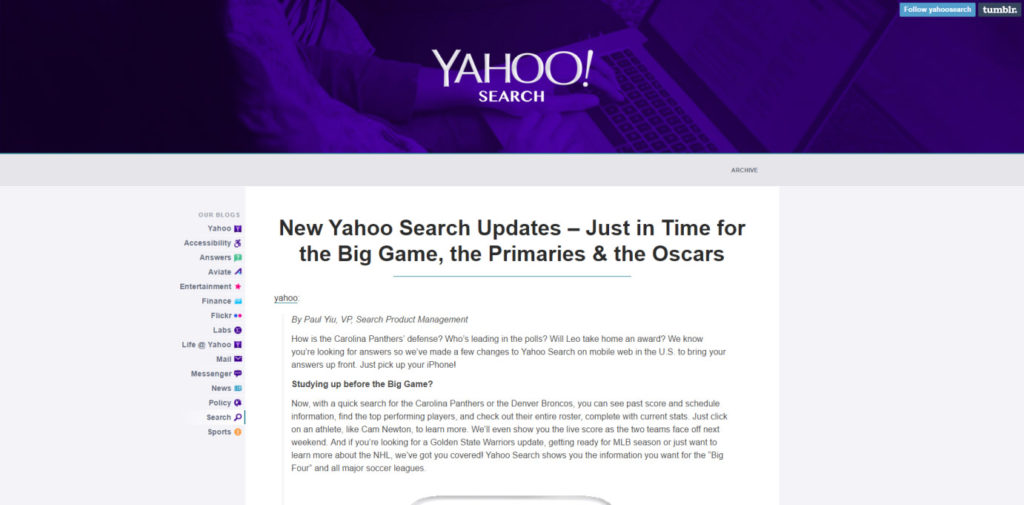 SEO Blog 032 Yahoo Search