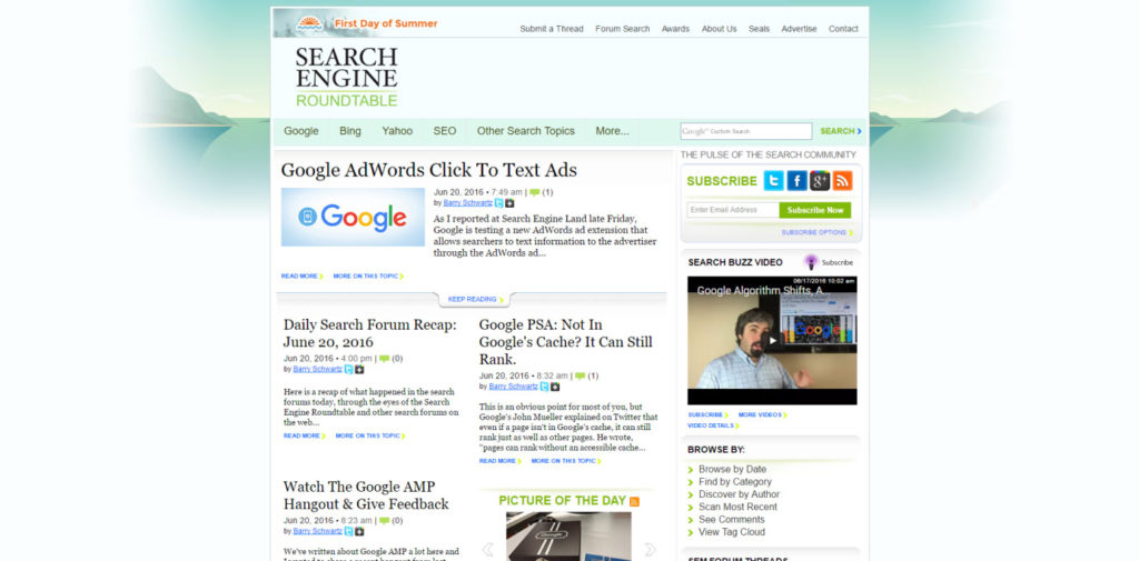 SEO Blog 009 Search Engine Roundtable 
